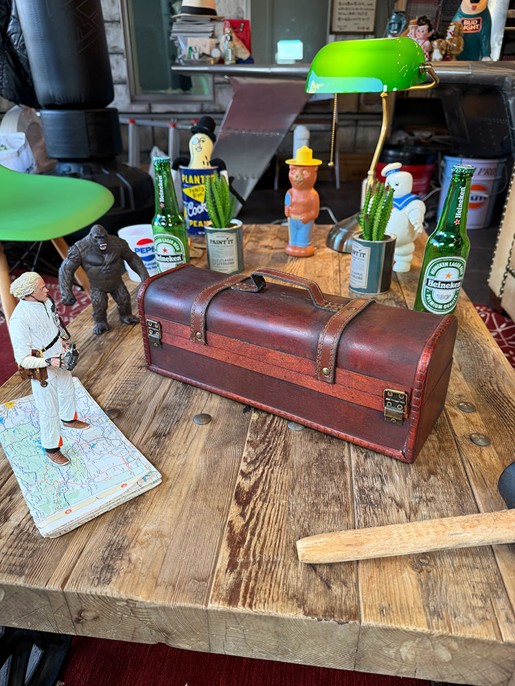 海賊宝箱 アンティークトランクケース ロング （アンティークブラウン