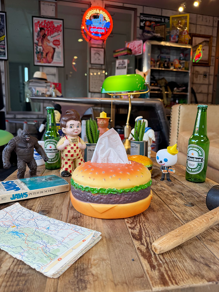 ハンバーガー　ティッシュケース　※ハーフサイズティッシュ用 ■ アメリカン雑貨 アメリカ雑貨 |  | 02