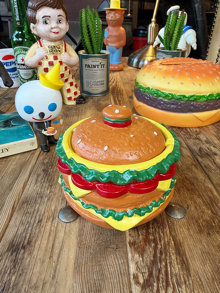 ハンバーガー　灰皿　＆　小物入れ　ポリレジン　オブジェ ■ アメリカン雑貨 アメリカ雑貨 | 