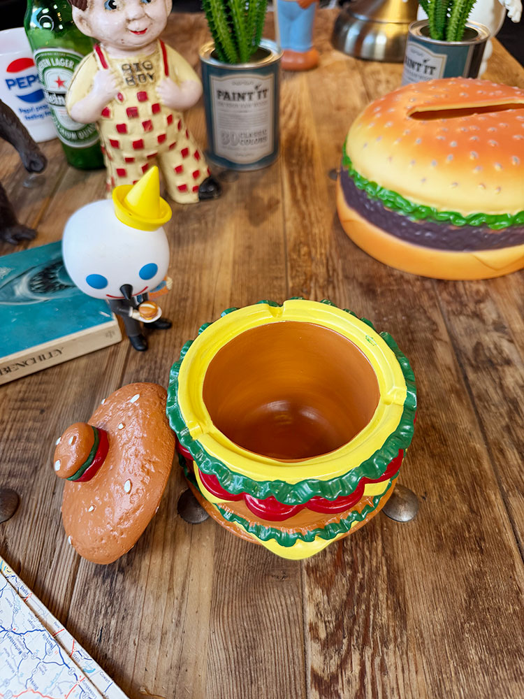 ハンバーガー　灰皿　＆　小物入れ　ポリレジン　オブジェ ■ アメリカン雑貨 アメリカ雑貨 |  | 01