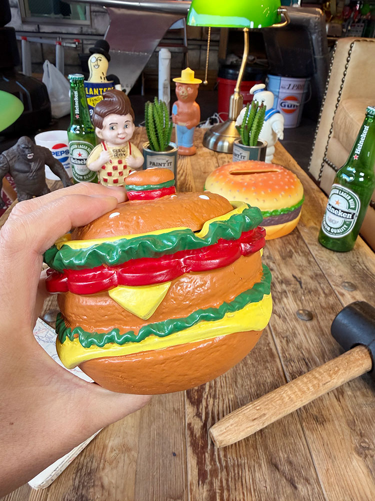 ハンバーガー　灰皿　＆　小物入れ　ポリレジン　オブジェ ■ アメリカン雑貨 アメリカ雑貨 |  | 03