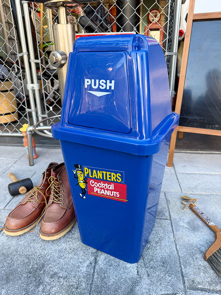 ミスターピーナッツ　ダストビン　20Lサイズ　（ネイビー）　ゴミ箱　トラッシュカン ■ アメリカン雑貨 アメリカ雑貨  爆買 | 