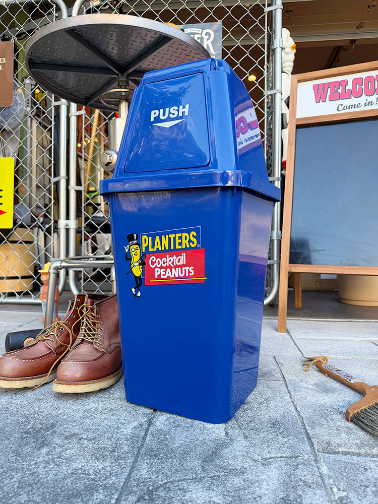 ミスターピーナッツ　ダストビン　20Lサイズ　（ネイビー）　ゴミ箱　トラッシュカン ■ アメリカン雑貨 アメリカ雑貨  爆買 |  | 04