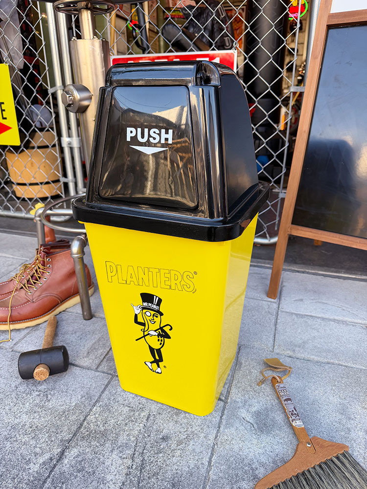 ミスターピーナッツ　ダストビン　20Lサイズ　（イエロー×ブラック）　ゴミ箱　トラッシュカン ■ アメリカン雑貨 アメリカ雑貨  爆買 | 