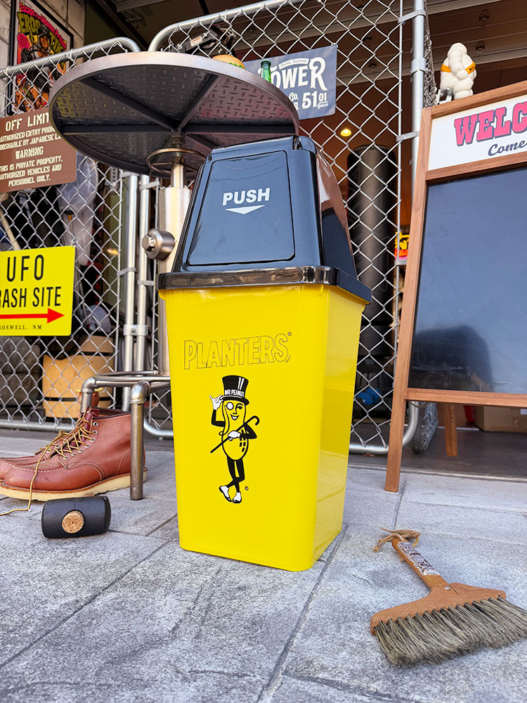 ミスターピーナッツ　ダストビン　20Lサイズ　（イエロー×ブラック）　ゴミ箱　トラッシュカン ■ アメリカン雑貨 アメリカ雑貨  爆買 |  | 04