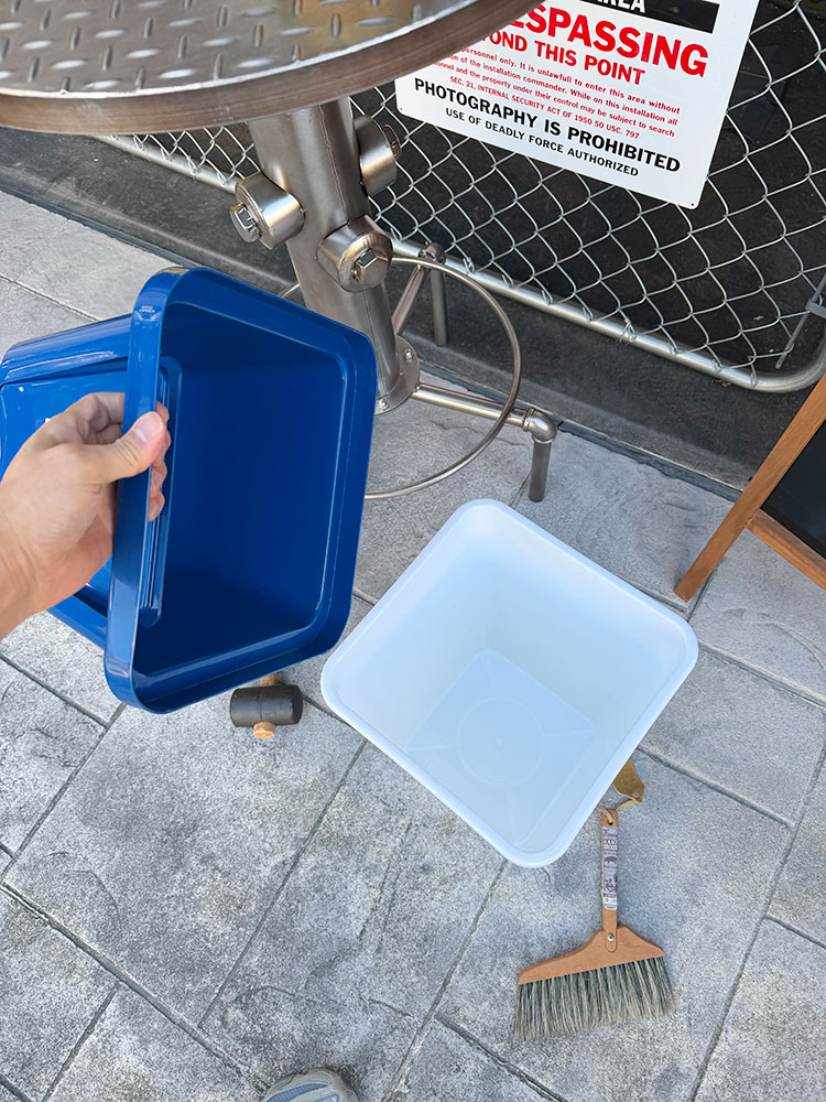 USPS　ダストビン　20Lサイズ　（ホワイト×ネイビー）　ゴミ箱　トラッシュカン ■ アメリカン雑貨 アメリカ雑貨 |  | 06