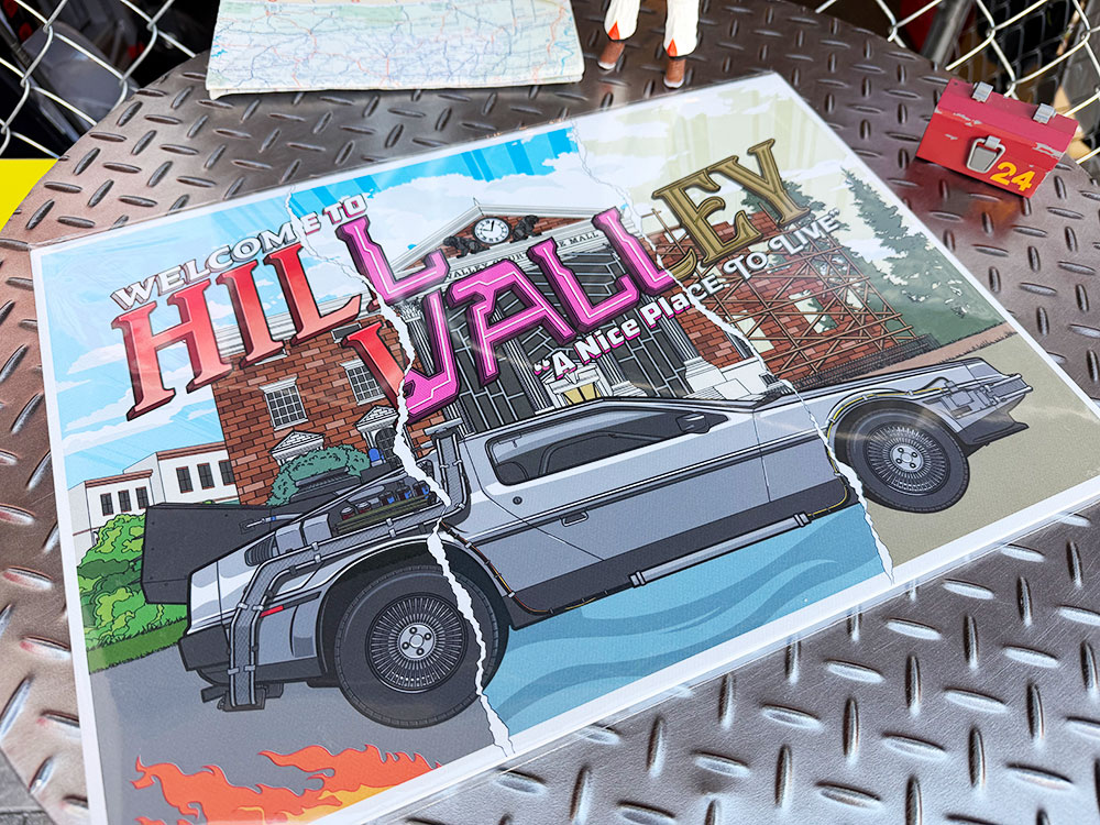 世界限定995枚　映画　バック・トゥ・ザ・フューチャー　40周年アニバーサリー　ヒルバレー　A3サイズ　アートプリント　ポスター |  | 05