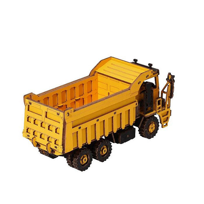 つくるんです！　働く乗り物シリーズ　3Dウッドパズル　ダンプトラック　DIYキット　（説明書付き）　塗装不要　見本通りに完成します |  | 11