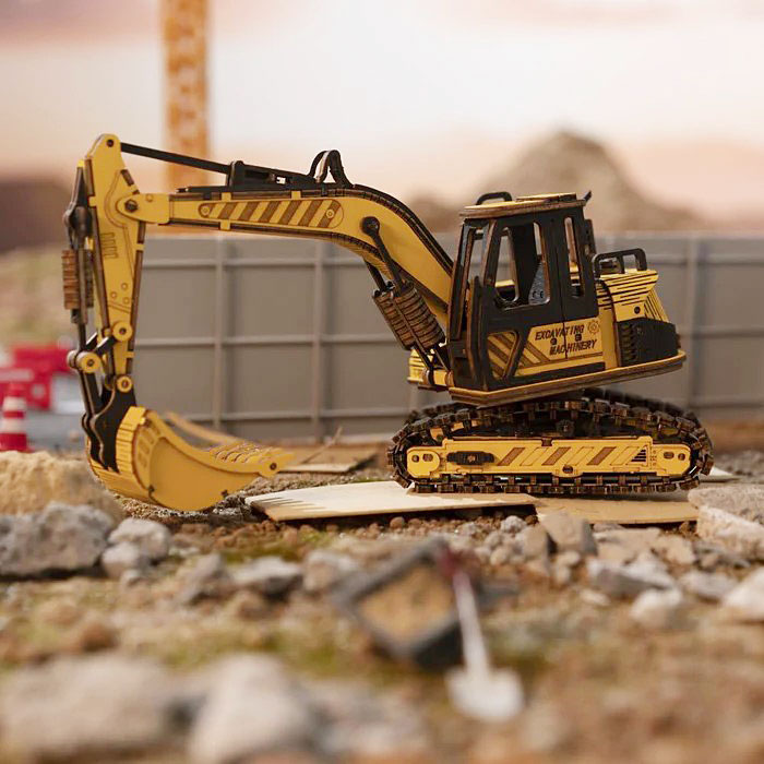 つくるんです！　働く乗り物シリーズ　パワーショベル　ユンボ　ショベルカー　DIYキット　（日本語説明書付き）　見本通りに完成します |  | 02