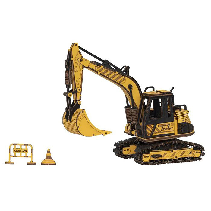 つくるんです！　働く乗り物シリーズ　パワーショベル　ユンボ　ショベルカー　DIYキット　（日本語説明書付き）　見本通りに完成します |  | 14