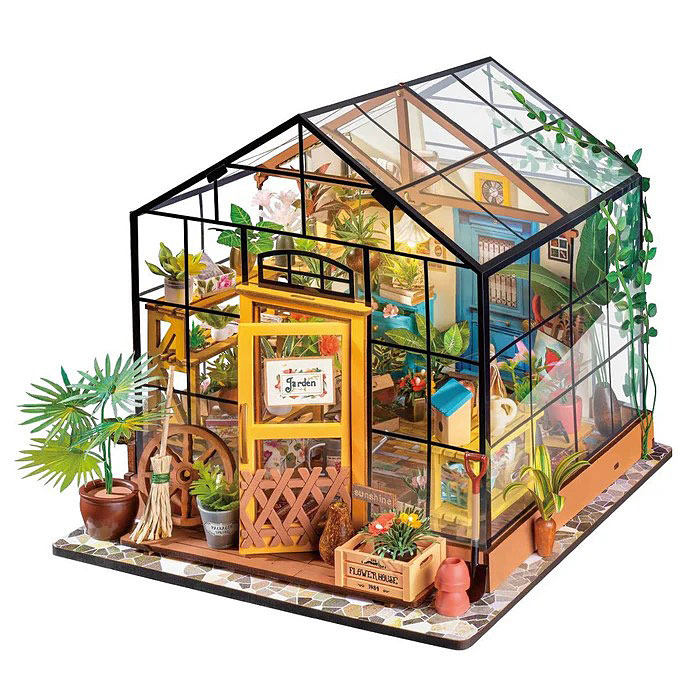 つくるんです！ フラワーハウス ミニチュアハウス DIYキット （日本語