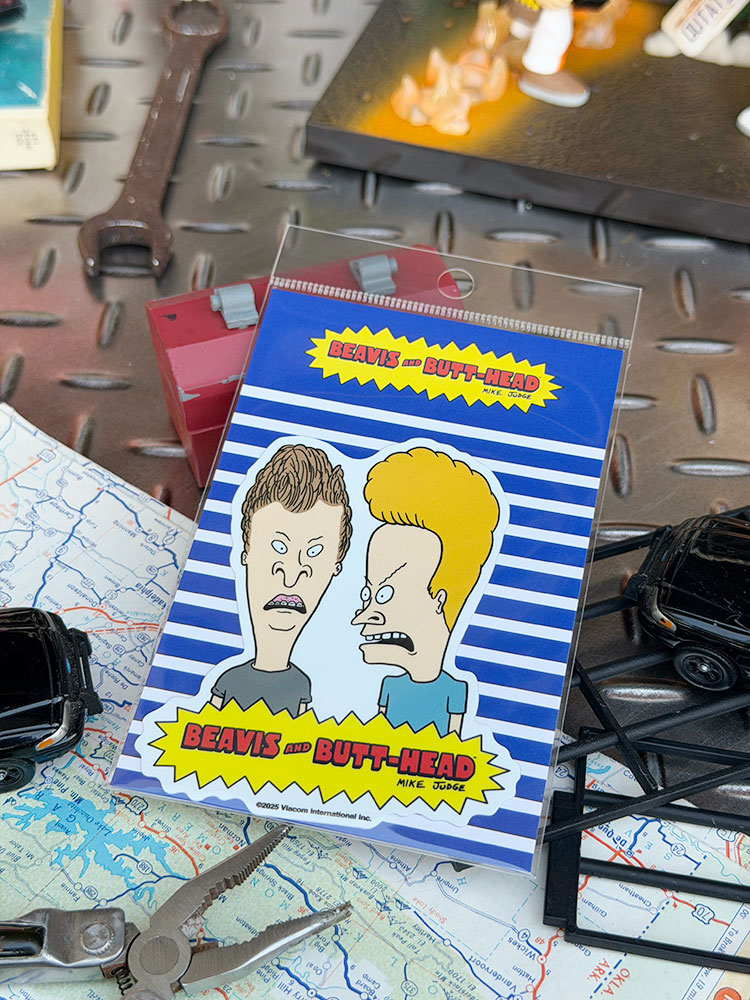 ビーバス＆バットヘッド　オフィシャル　ダイカット　ステッカー　（バストショット）　MTV ■ アメリカ雑貨 アメリカン雑貨 | 