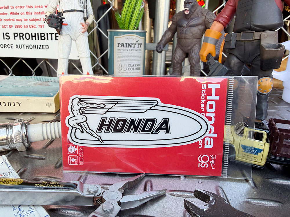 HONDA　ホンダ　バイク　ロゴ　オフィシャル　ステッカー　（女神ウイング/初期ロゴ） ■ アメリカン雑貨 アメリカ雑貨 | 