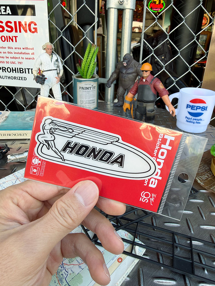 HONDA　ホンダ　バイク　ロゴ　オフィシャル　ステッカー　（女神ウイング/初期ロゴ） ■ アメリカン雑貨 アメリカ雑貨 |  | 02
