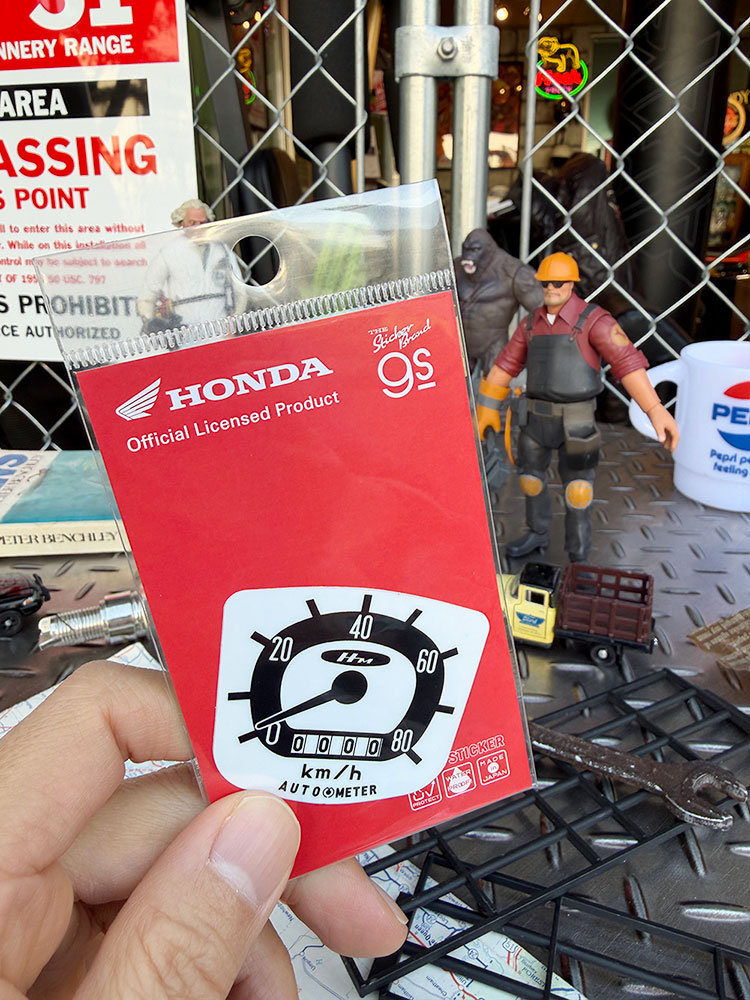 HONDA　ホンダ　バイク　ロゴ　オフィシャル　ステッカー　（スーパーカブ/スピードメーター） ■ アメリカン雑貨 アメリカ雑貨 |  | 02