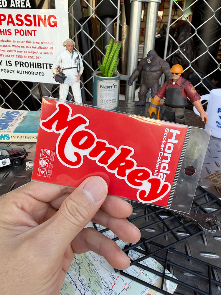 HONDA　ホンダ　バイク　ロゴ　オフィシャル　ステッカー　（モンキー） ■ アメリカン雑貨 アメリカ雑貨 |  | 02