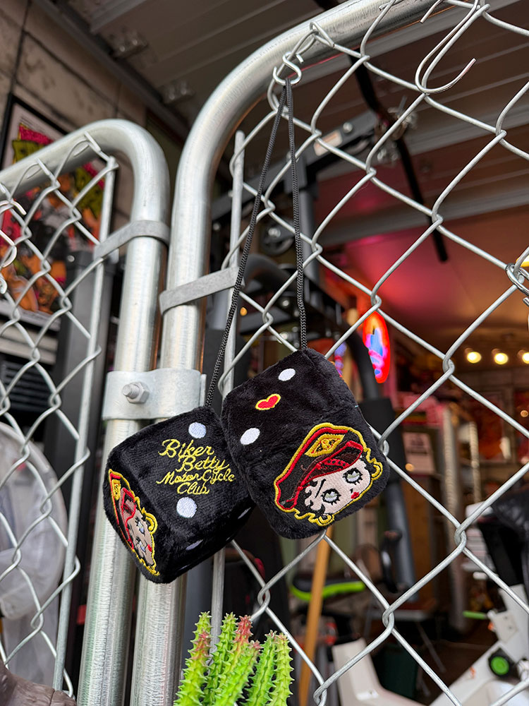 ベティ・ブープ　ファジーダイス　（ブラック）　ハンギングダイス ■ アメリカン雑貨 アメリカ雑貨 | 