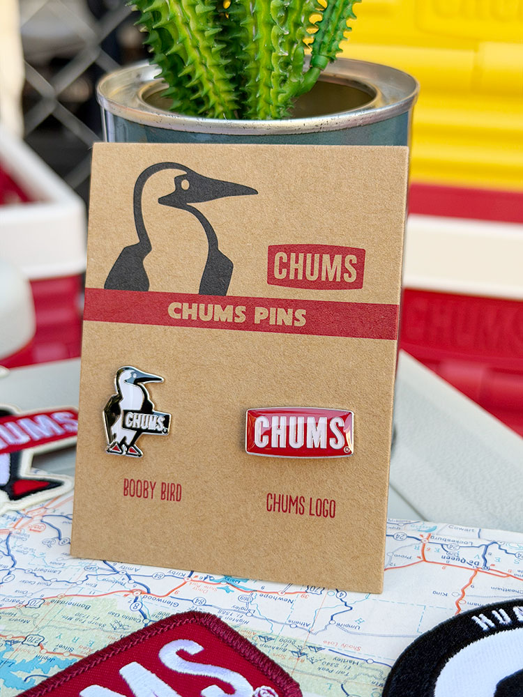 CHUMS チャムス オフィシャル ピンバッジ （ブービーバード＆ロゴ/2個