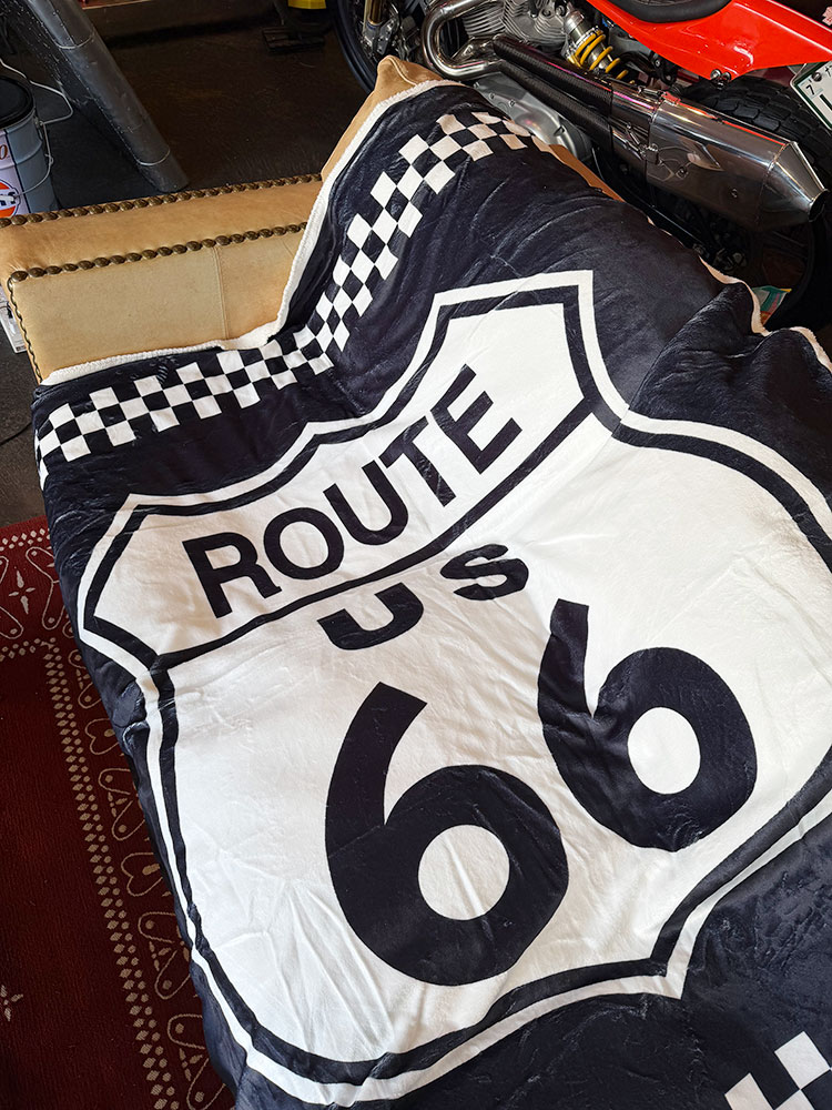ルート66　フリースブランケット　200cm×140cm ■ アメリカン雑貨 アメリカ雑貨 毛布 |  | 01