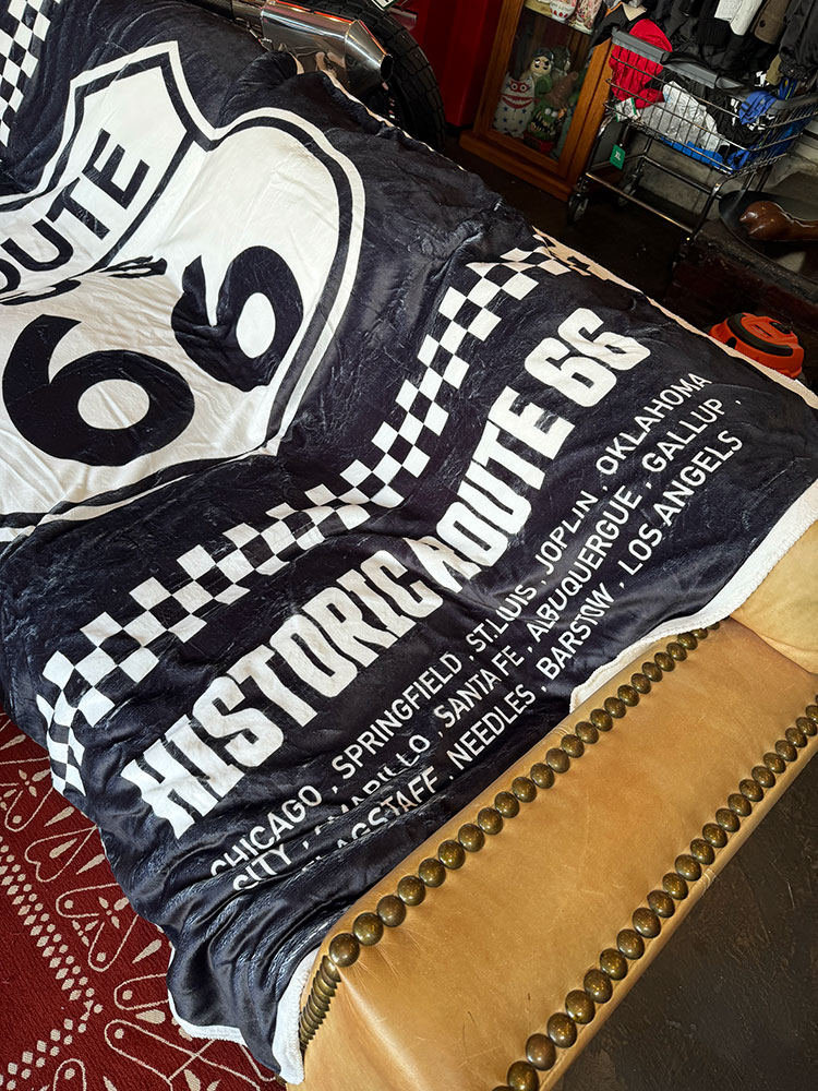 ルート66　フリースブランケット　200cm×140cm ■ アメリカン雑貨 アメリカ雑貨 毛布 |  | 02