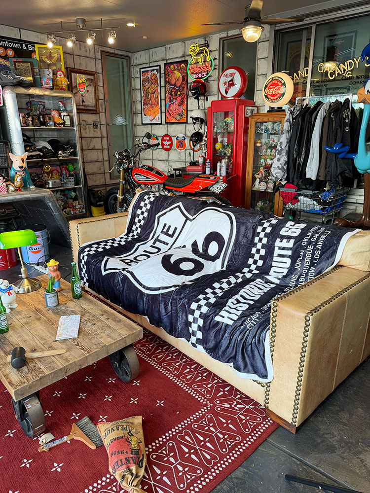 ルート66　フリースブランケット　200cm×140cm ■ アメリカン雑貨 アメリカ雑貨 毛布 |  | 03