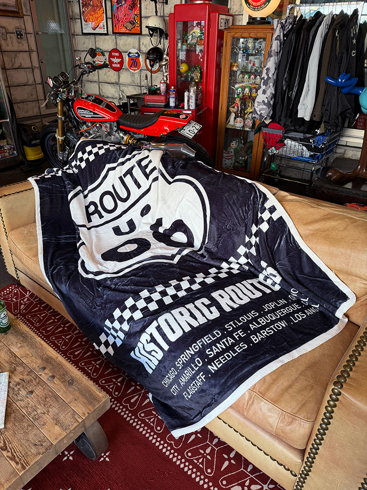 ルート66　フリースブランケット　200cm×140cm ■ アメリカン雑貨 アメリカ雑貨 毛布 |  | 04
