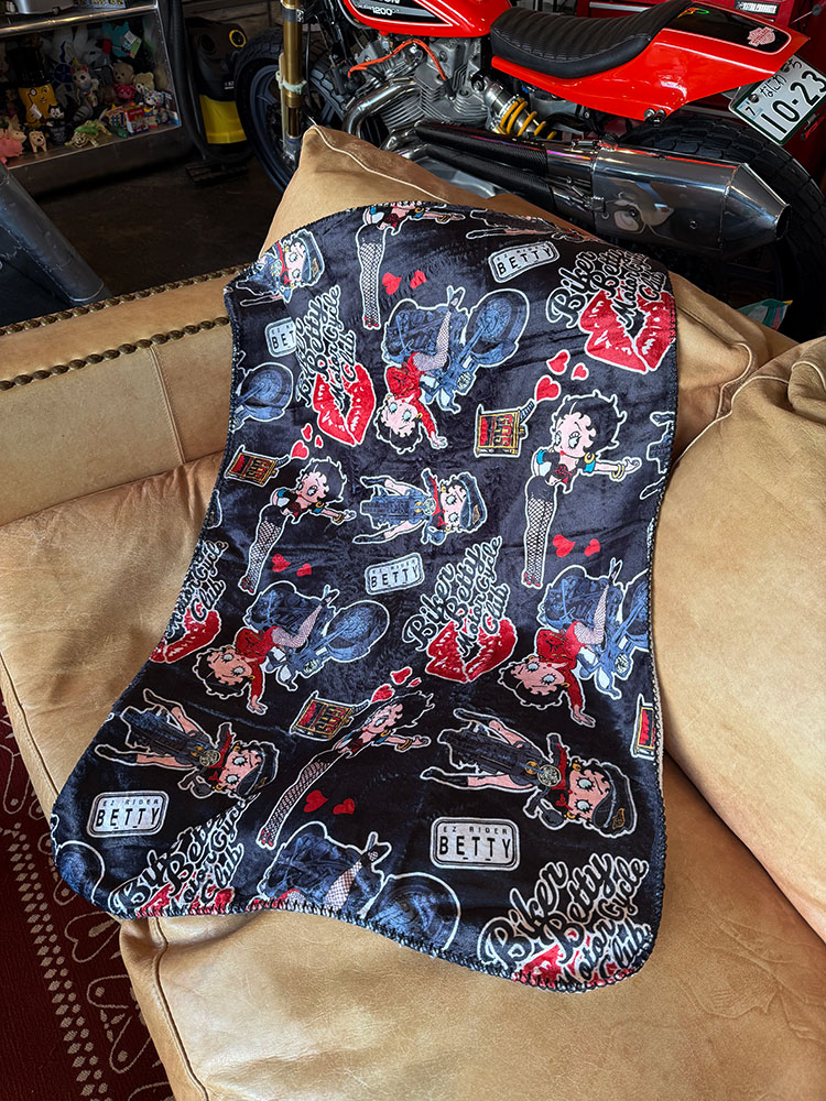 ベティ・ブープ　フリースブランケット　100cm×70cm　（ブラック） ■ アメリカン雑貨 アメリカ雑貨 | 