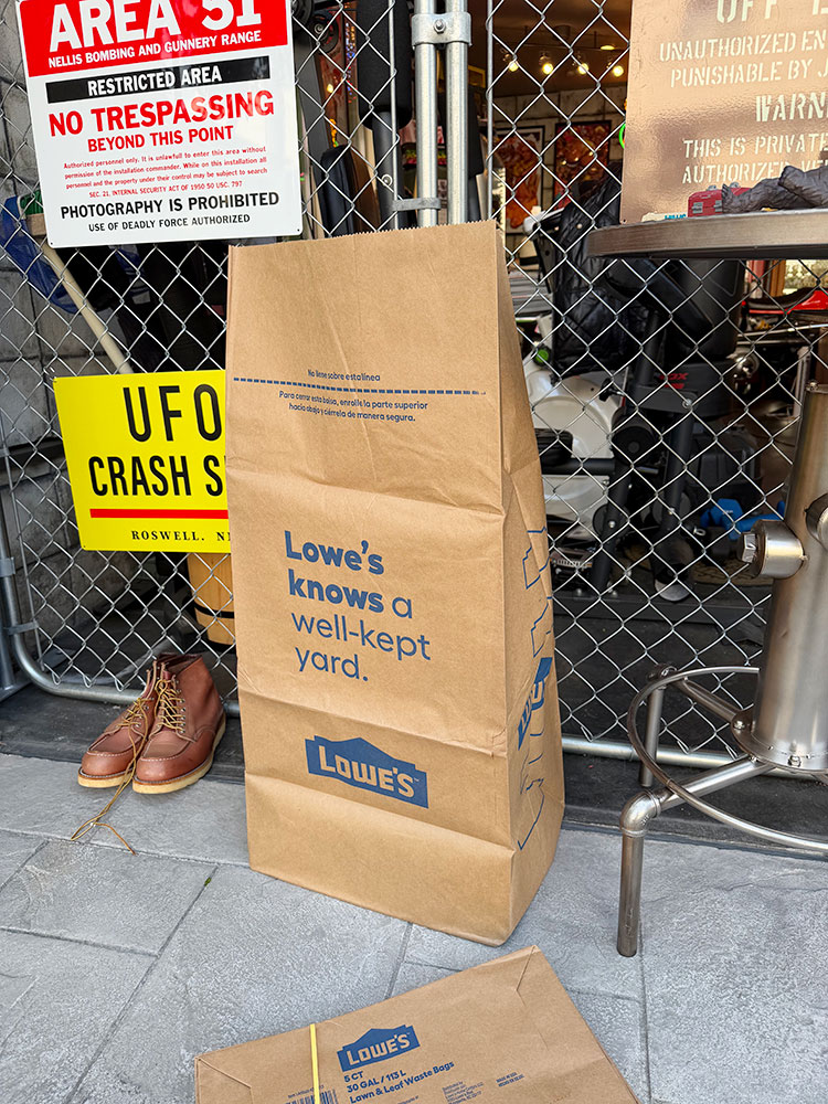 LOWE'S　ロウズ　30ガロン　100L　ペーパーバッグ　（5枚セット） 爆買 |  | 03