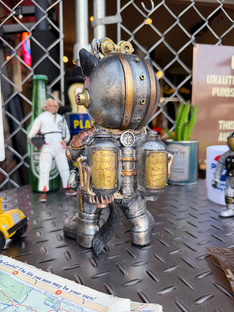 スチームパンク　スペースキャット　ポリレジン　オブジェ ■ アメリカン雑貨 アメリカ雑貨 |  | 03