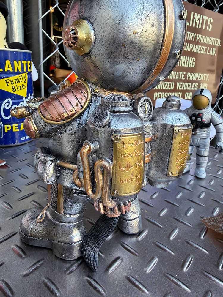 スチームパンク　スペースキャット　ポリレジン　オブジェ ■ アメリカン雑貨 アメリカ雑貨 |  | 04