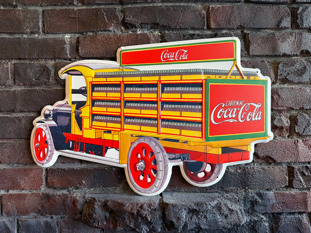 コカ・コーラ　デリバリートラック　ダイカット　エンボス　ティンサイン　ブリキ看板 ■ アメリカン雑貨 アメリカ雑貨 | Coca Cola