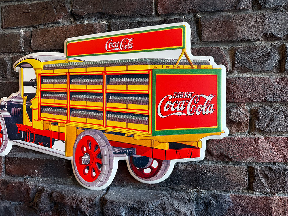 コカ・コーラ　デリバリートラック　ダイカット　エンボス　ティンサイン　ブリキ看板 ■ アメリカン雑貨 アメリカ雑貨 | Coca Cola | 02