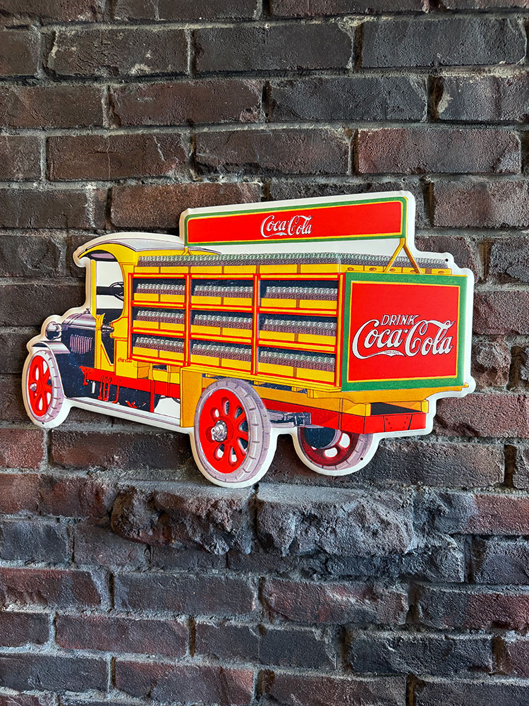 コカ・コーラ　デリバリートラック　ダイカット　エンボス　ティンサイン　ブリキ看板 ■ アメリカン雑貨 アメリカ雑貨 | Coca Cola | 04