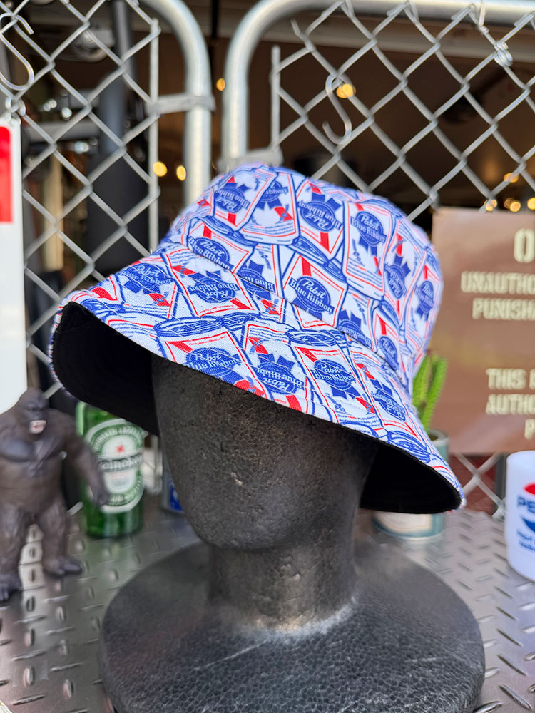 パブスト　ブルーリボン　総柄　バケットハット　帽子 | 