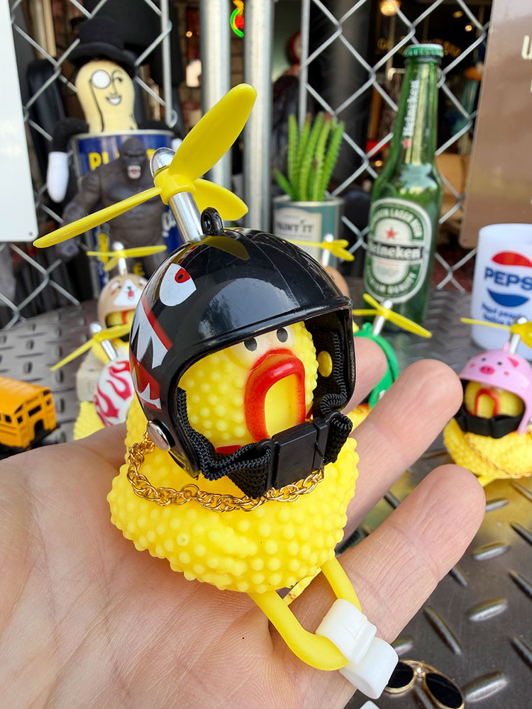 ヘルメット　ラバーチキン　バイク＆自転車　ハンドルマスコット　（全8種セット） ■ アメリカン雑貨 アメリカ雑貨 |  | 08
