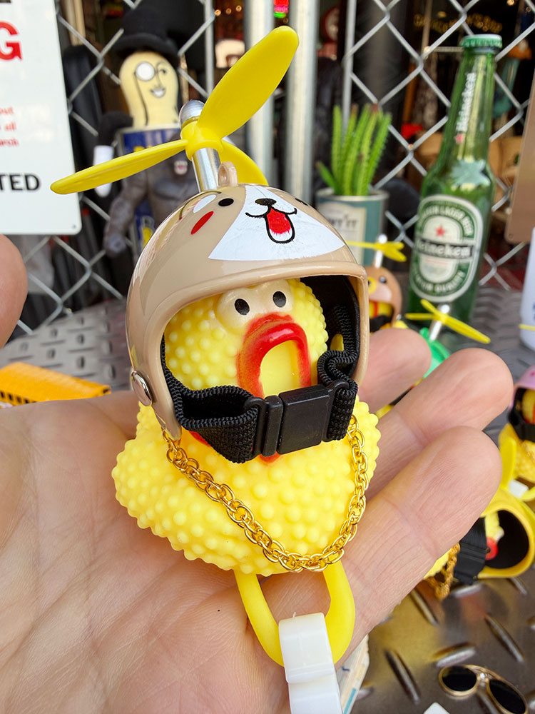 ヘルメット　ラバーチキン　バイク＆自転車　ハンドルマスコット　（全8種セット） ■ アメリカン雑貨 アメリカ雑貨 |  | 10
