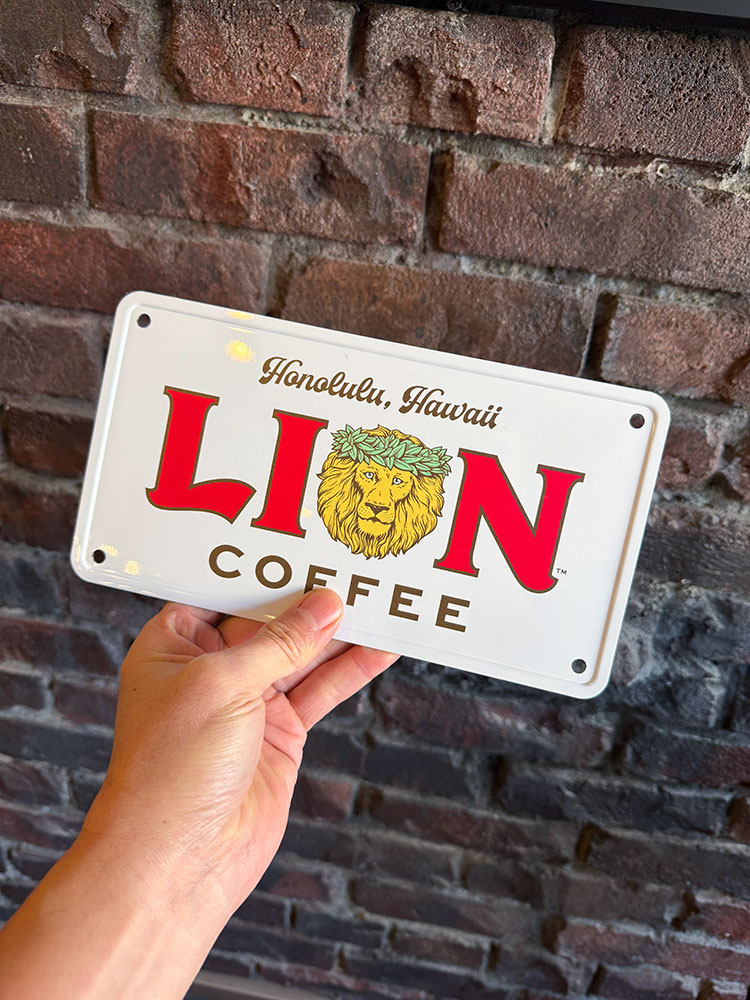 ライオンコーヒー　オフィシャルロゴ　ミニ看板　アルミサイン ■ アメリカン雑貨 アメリカ雑貨 |  | 02