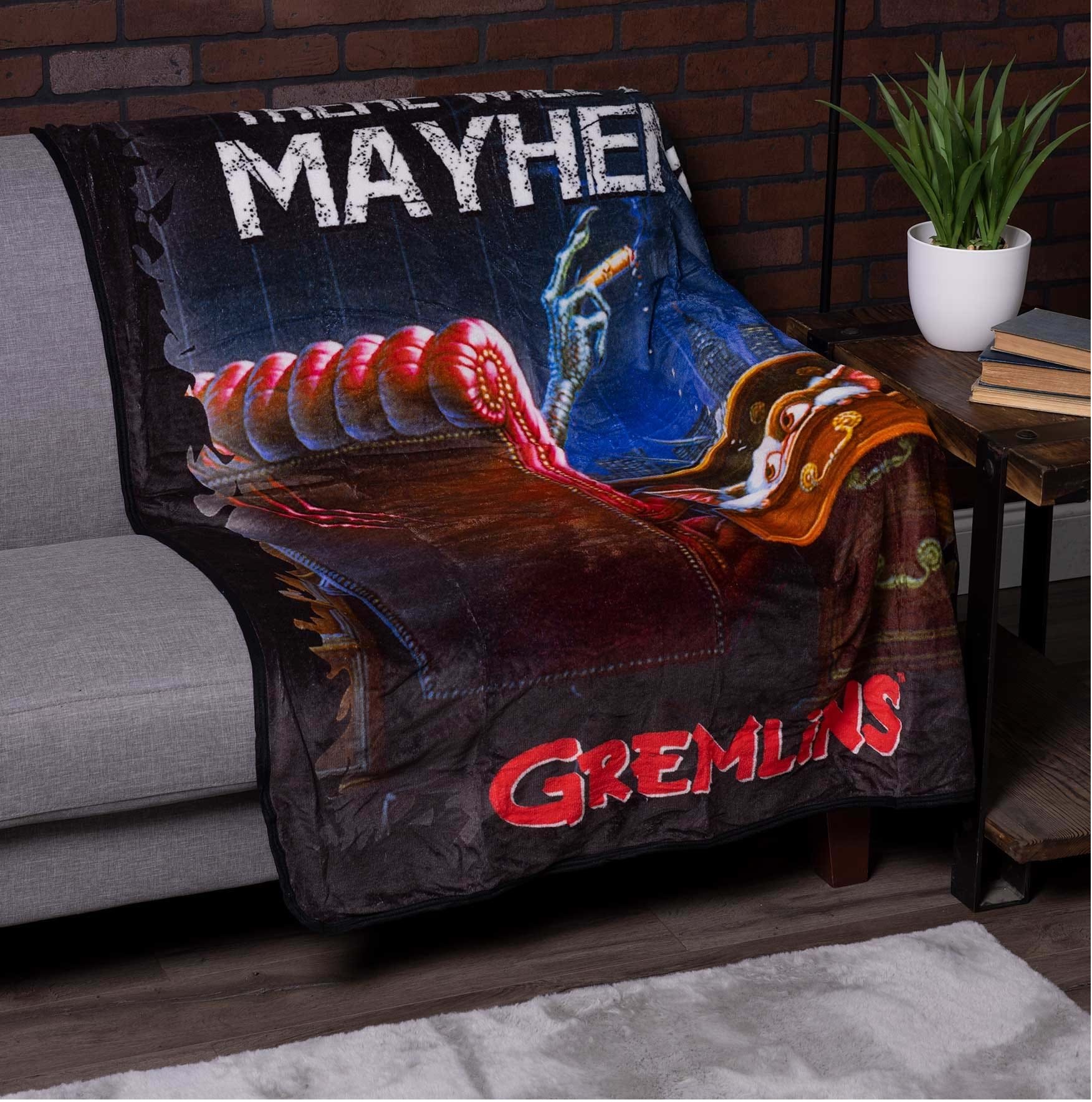 映画　グレムリン　ギズモ　フリースブランケット　（There will be Mayhem） ■ アメリカン雑貨 アメリカ雑貨  爆買 |  | 08
