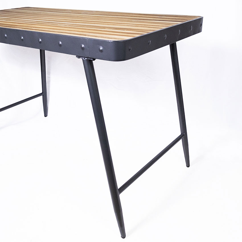 ミリタリーテイスト　ウッド＆アイアン　テーブル　グレー　全国送料無料（沖縄・離島除く）　秘密基地系ファニチャー　FML 爆買 |  | 06