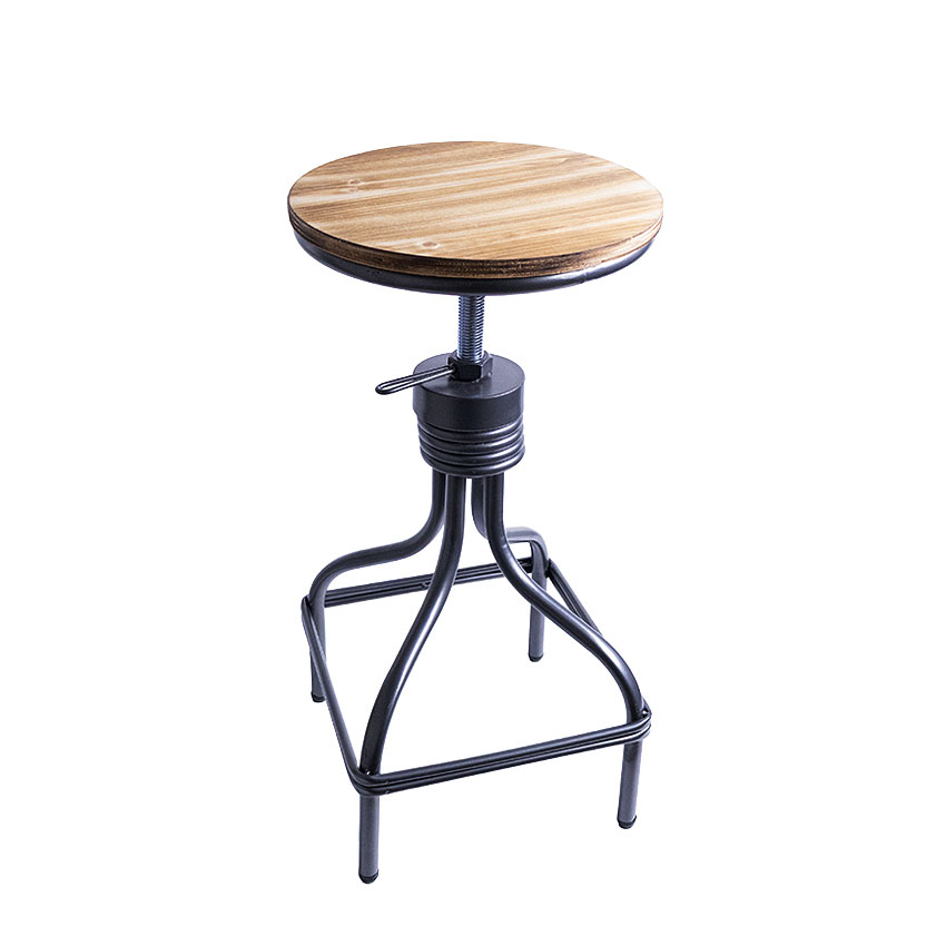 【2脚セット】ミリタリーテイスト　ウッド＆アイアン　スツール　（2脚セット）　送料無料（沖縄 離島除く）　秘密基地系ファニチャー　FML |  | 06