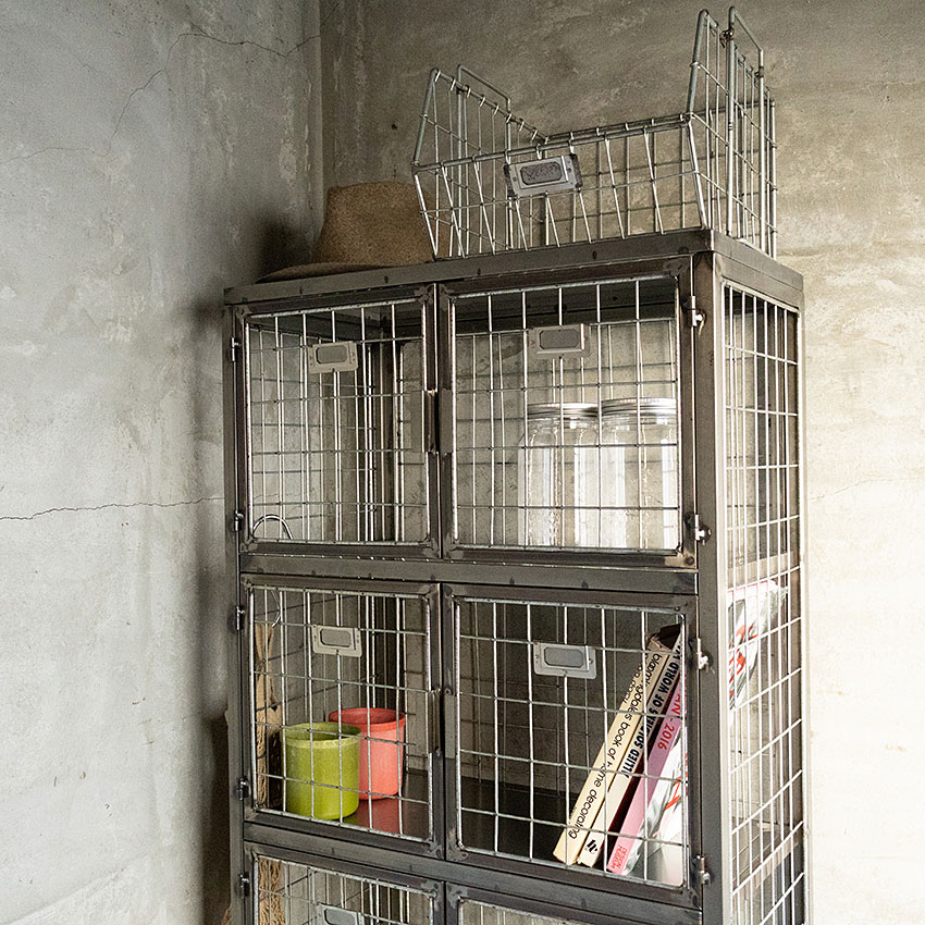 ミリタリーテイスト　メッシュロッカー　5段タイプ　全国送料無料（沖縄・離島除く）　秘密基地系ファニチャー　FML 爆買 |  | 01