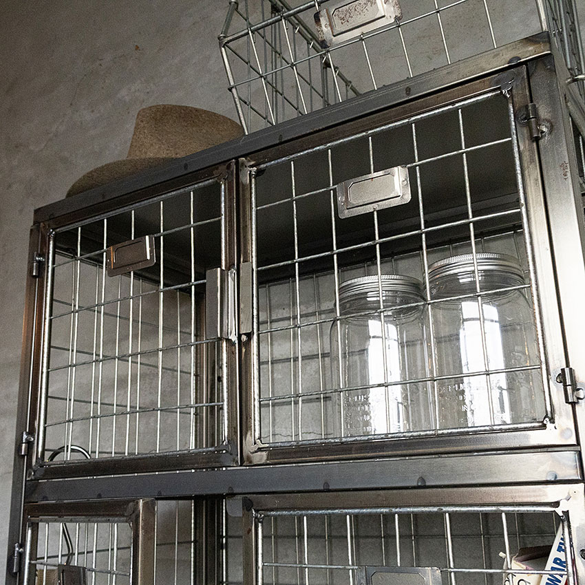 ミリタリーテイスト　メッシュロッカー　5段タイプ　全国送料無料（沖縄・離島除く）　秘密基地系ファニチャー　FML 爆買 |  | 03