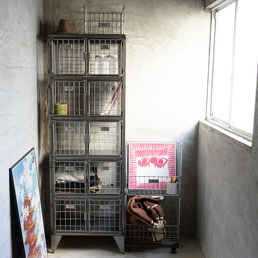 ミリタリーテイスト　メッシュロッカー　5段タイプ　全国送料無料（沖縄・離島除く）　秘密基地系ファニチャー　FML 爆買 |  | 13