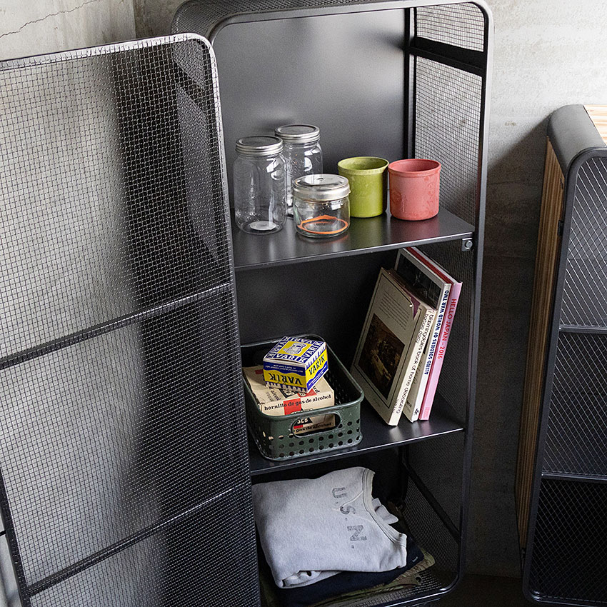 ミリタリーテイスト　メッシュキャビネット アンティークシルバー　全国送料無料（沖縄・離島除く）　秘密基地系ファニチャー　FML 爆買 |  | 01