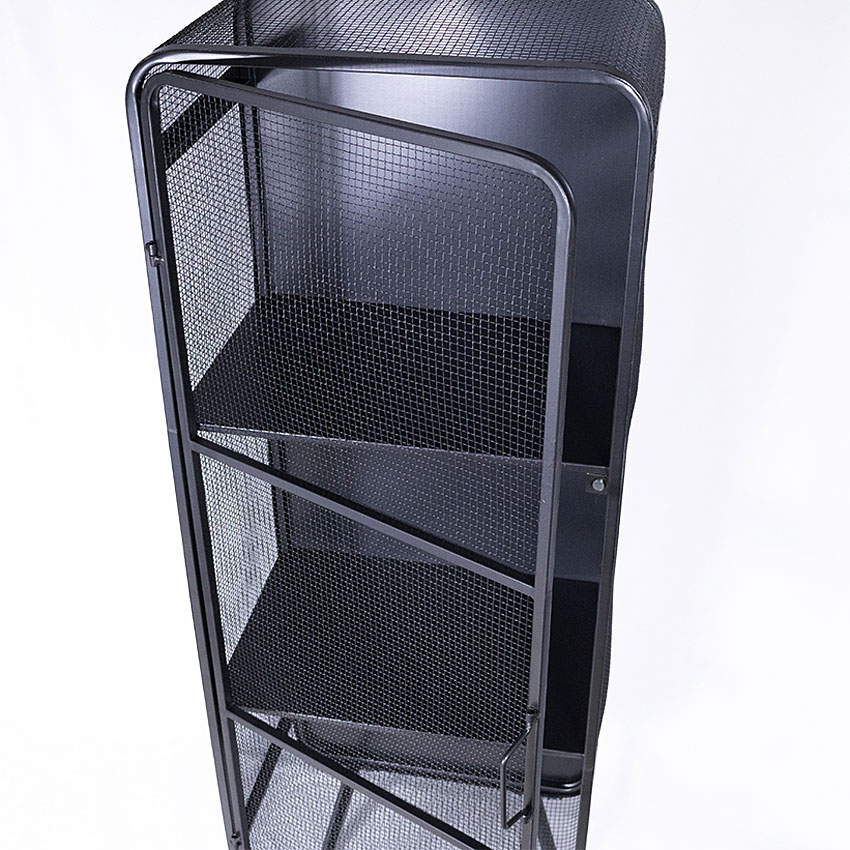 ミリタリーテイスト　メッシュキャビネット アンティークシルバー　全国送料無料（沖縄・離島除く）　秘密基地系ファニチャー　FML 爆買 |  | 04