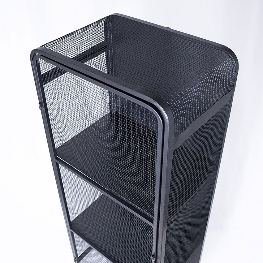 ミリタリーテイスト　メッシュキャビネット アンティークシルバー　全国送料無料（沖縄・離島除く）　秘密基地系ファニチャー　FML 爆買 |  | 06