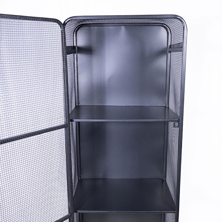 ミリタリーテイスト　メッシュキャビネット アンティークシルバー　全国送料無料（沖縄・離島除く）　秘密基地系ファニチャー　FML 爆買 |  | 08