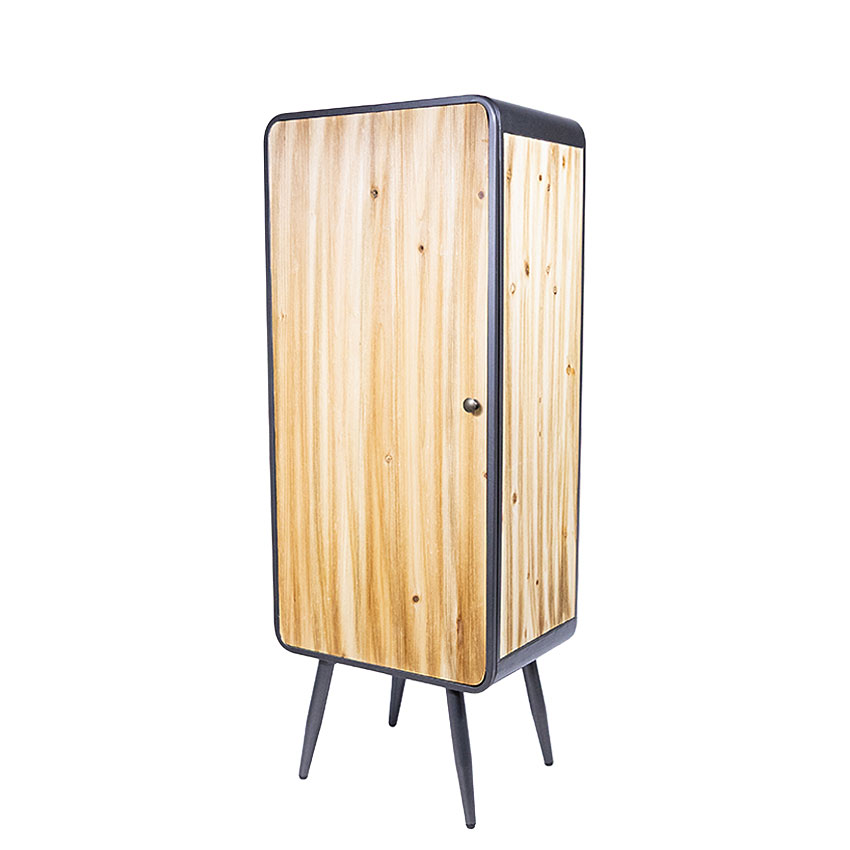 ミリタリーテイスト　ウッド＆アイアン　ウッドドア　キャビネットL 　（3段）　送料無料（沖縄・離島除く）　秘密基地系ファニチャー　FML |  | 07