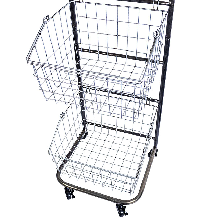 ミリタリーテイスト　3段ワイヤーラック　キャスター台付き　全国送料無料（沖縄・離島除く）　秘密基地系ファニチャー　FML 爆買 |  | 06