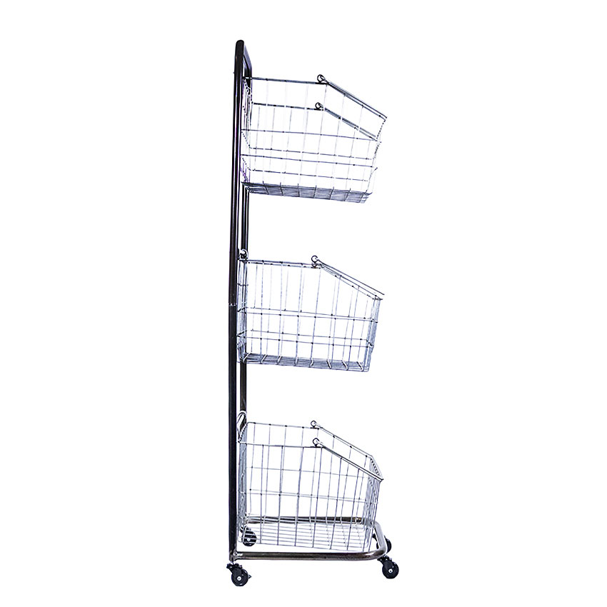 ミリタリーテイスト　3段ワイヤーラック　キャスター台付き　全国送料無料（沖縄・離島除く）　秘密基地系ファニチャー　FML 爆買 |  | 15